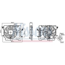 Lüfter, Motorkühlung NISSENS